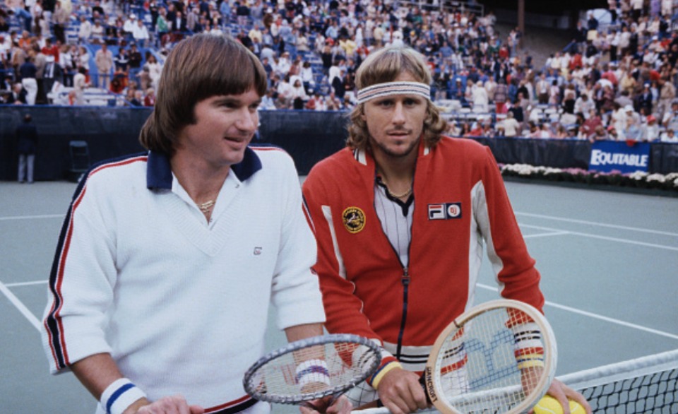 Jimmy Conners Bjorn Borg Champions of Style