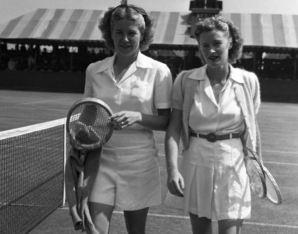 Louise Brough and Pauline Betz 1944