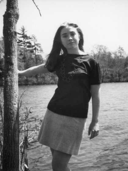Hillary as an undergrad at Wellesley College 1969