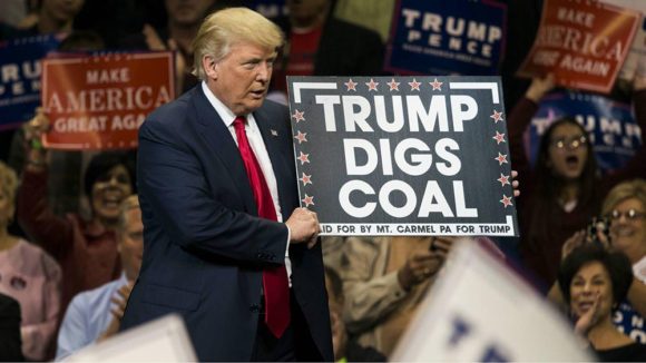 Trump digs coal