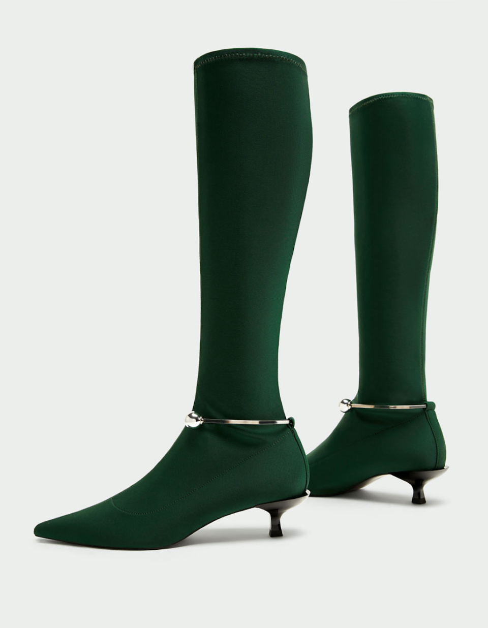 zara green boots